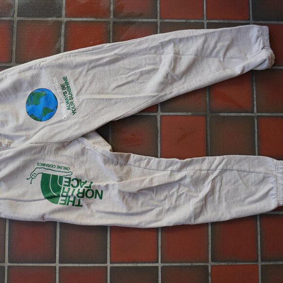 The North Face x Online Ceramics Graphic Track Pants in Beige - Picture 4 of 6